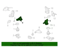  8D0199307G VAG КРОНШТЕЙН ОПОРЫ ДВИГАТЕЛЯ