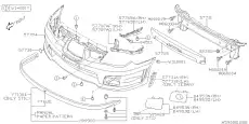 Кронштейн бампера 55507FE020 SUBARU