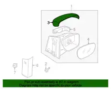 Крышка правого зеркала L208691A1A16 MAZDA