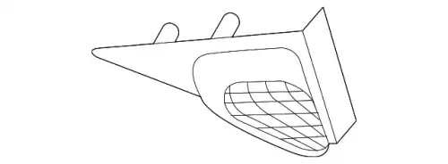 B32H691A101 MAZDA НАКЛАДКА ЗЕРКАЛА ПРАВ ПЛАСТМ