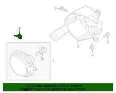 Проводка лампы h11 F1Z467SH3 MAZDA