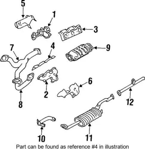 Прокладка коллектора MITSUBISHI MR404181