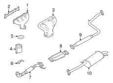 Прокладка катализатора B6CK20520 MAZDA