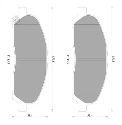 0 986 AB2 353 Тормозные колодки BOSCH