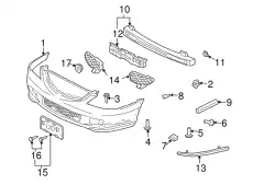 Фара противотуманная MAZDA LD4850C21A