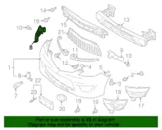 Кронштейн крепления переднего бампера m5 C291500T1F MAZDA