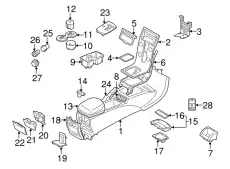 Пепельница 30755069 VOLVO