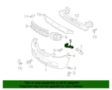 Кронштейн бампера перед прав пластм C23550151C MAZDA