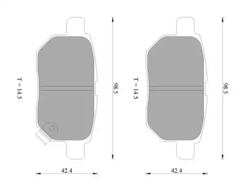 Тормозные колодки дисковые BOSCH 0 986 AB2 269
