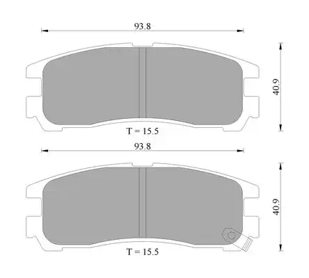 Тормозные колодки дисковые BOSCH 0 986 AB2 011