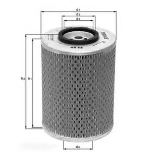 Фильтр масляный KNECHT OX65D