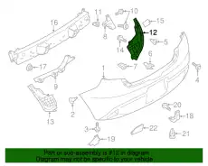 Подкрылок MAZDA D65150341B