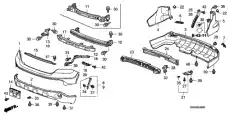 КРОНШТЕЙН БАМПЕРА 71598SWAA01 HONDA