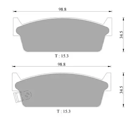 0986AB2038 Тормозные колодки BOSCH