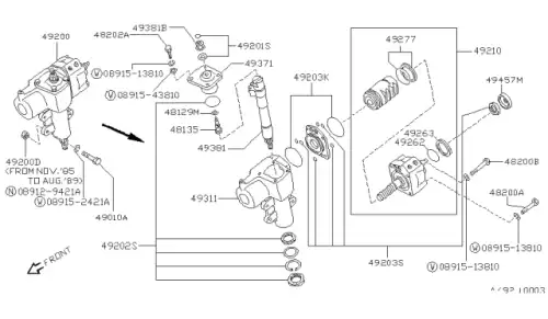 Рем комп 49201V0125 NISSAN