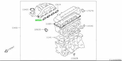 Прокладка коллектора SUZUKI 1853486G00