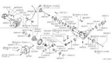 Уплотняющее кольцо, дифференциал 3818901G16 NISSAN