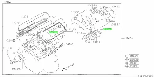 Прокладка коллектора SUZUKI 1757967D00