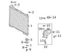  ОПОРА РАДИАТОРА PDI500012 LAND ROVER
