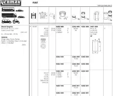 поршень двигателя!\MB CLK (W208) 4282000 YENMAK