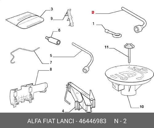 съемник колеса 46446983 FIAT