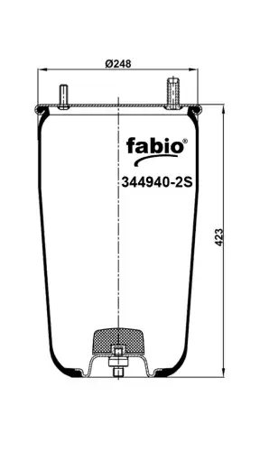 ПНЕВМОБАЛЛОН 344940-2S FABIO