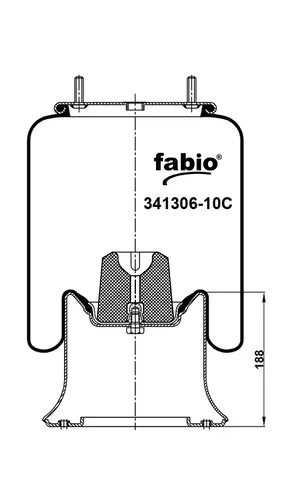 пневмоподушка со стаканом Vibe 341306-10C FABIO