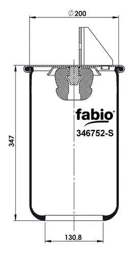 пневмоподушка Volv 346752-S FABIO