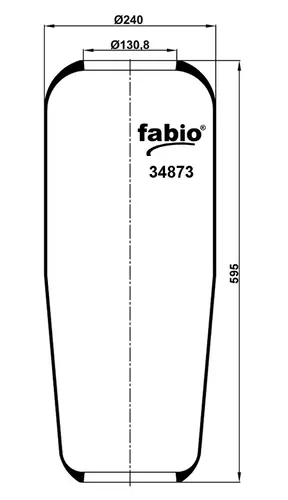 пневмоподушка коническая MB 34873 FABIO
