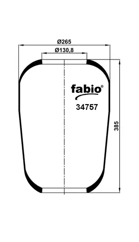 ПНЕВМО-ПОДУШКА ПОДВЕСКИ 34757 FABIO
