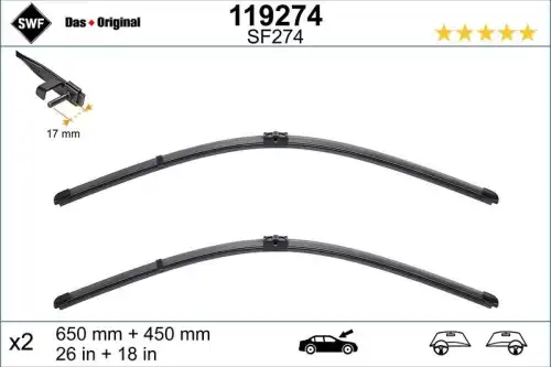 Щетка стеклоочистителя 119274 VALEO