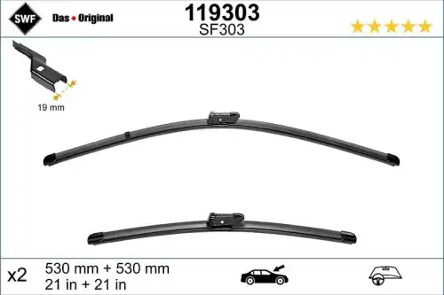 Щетка стеклоочистителя 119303 VALEO