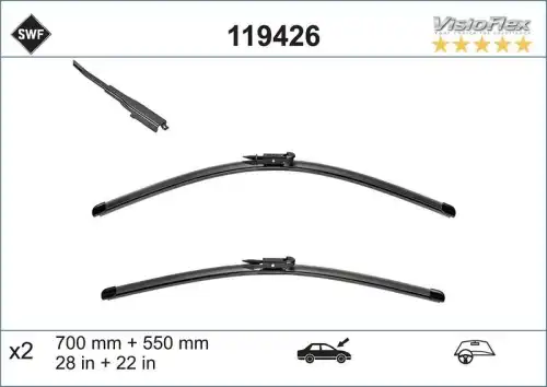 Щетка стеклоочистителя 119426 VALEO