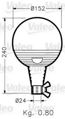 Фара рабочего света VALEO 040019
