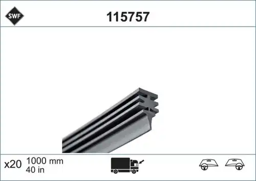 Щетка стеклоочистителя 115757 VALEO