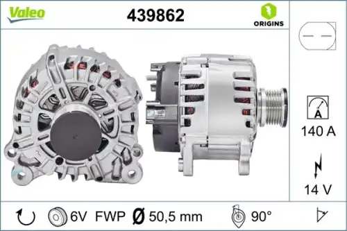 Генератор VALEO 439862