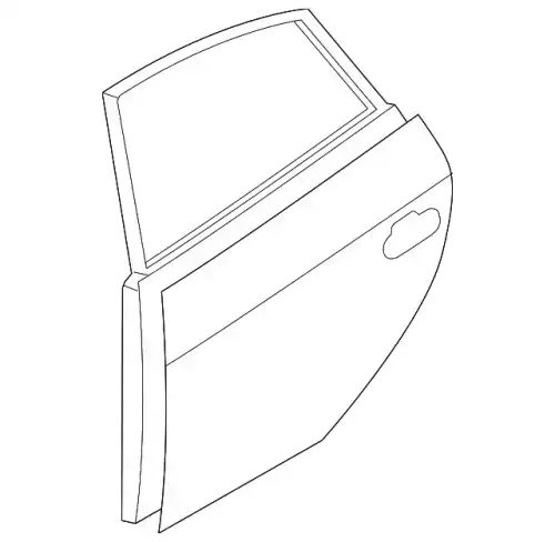 ДВЕРЬ ЗАДНЯЯ ЛЕВАЯ 770032L210 MOBIS