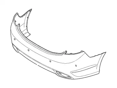 бампер / cover-rr bumper 866103V010 MOBIS