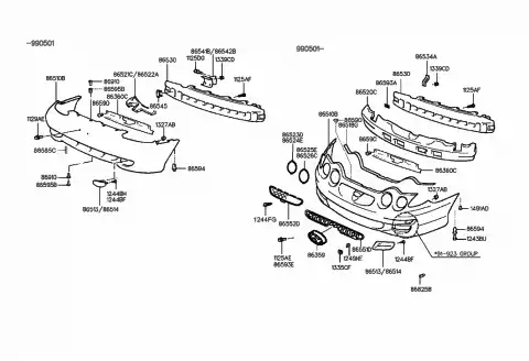 бампер / cover assy-fr bumper 8651027000 MOBIS