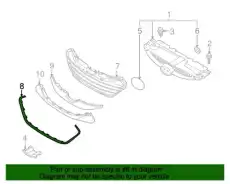 865812S100 MOULDING FR BUMPER MOBIS