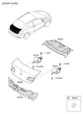 ПЕТЛЯ КРЫШКИ БАГАЖНИКА 79210A7000 MOBIS