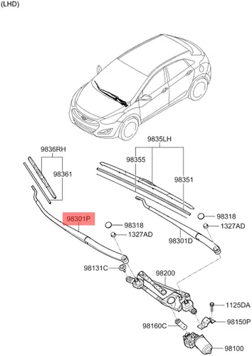 Автозапчасть 98320A5000 MOBIS