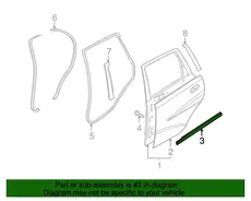 Уплотнитель заднего стекла/ 96583075 CHEVROLET