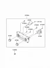 ЛАМПОЧКА ПАНЕЛИ УПРАВЛЕНИЯ ОТОПИТЕЛЕМ 972723D000 MOBIS