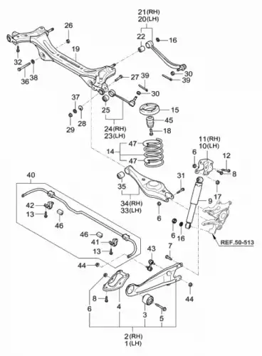 Рычаг подвески HYUNDAI / KIA 552404D000