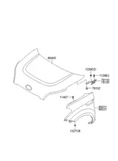 Капот 12- 664002K510 HYUNDAI