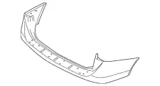 Бампер задний верх 866113J020 HYUNDAI