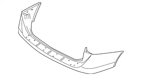 Бампер задний верх 866113J020 HYUNDAI