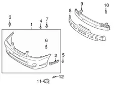 Усилитель бампера HYUNDAI / KIA 0K2NA50070