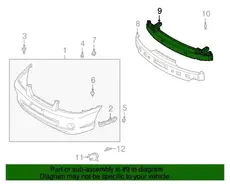 Усилитель бампера HYUNDAI / KIA 0K2NA50070